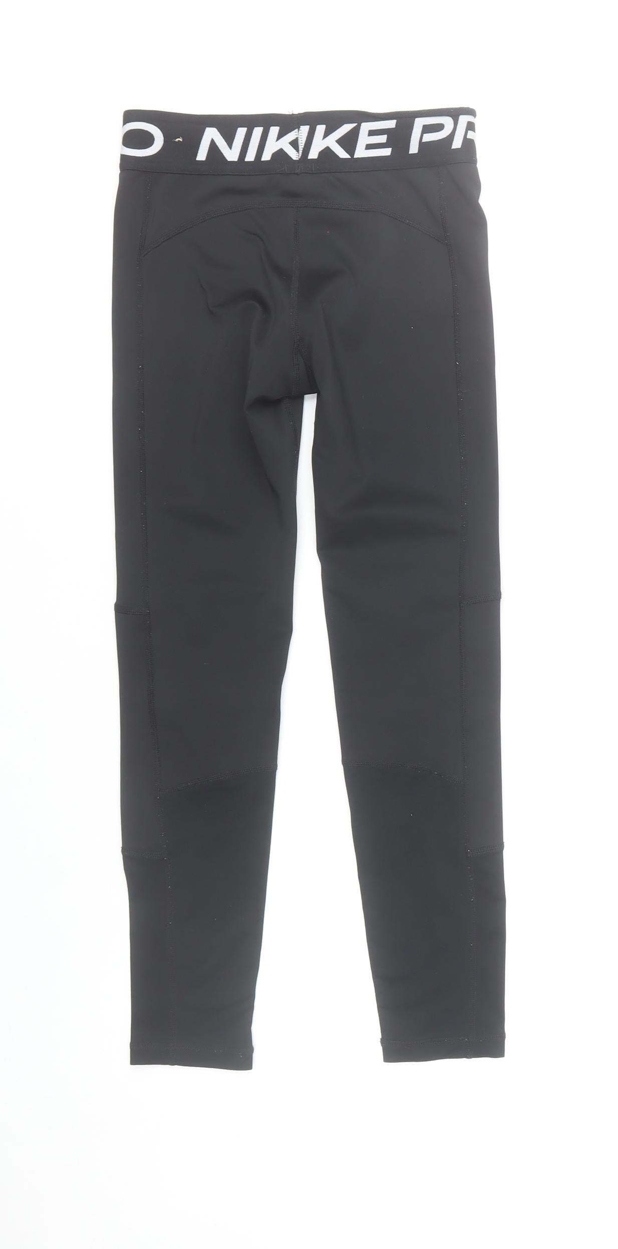 Nike Pro Womens Black Slim Fit Activewear Leggings M Compression