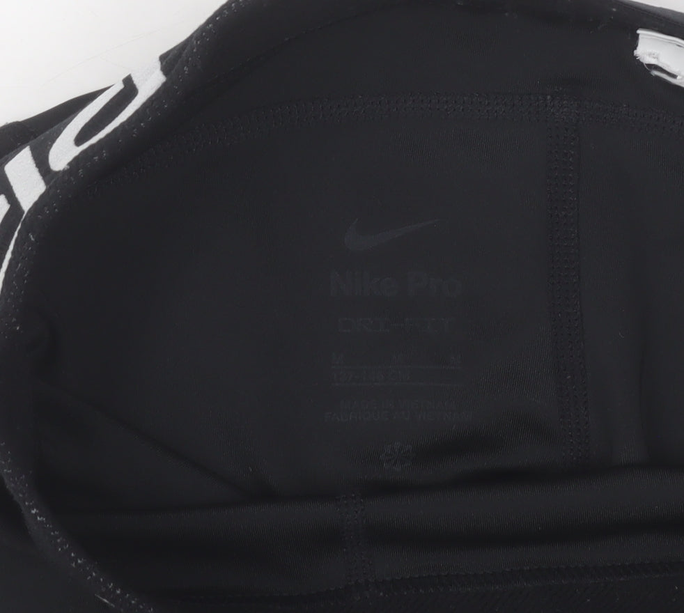 Nike Pro Womens Black Slim Fit Activewear Leggings M Compression
