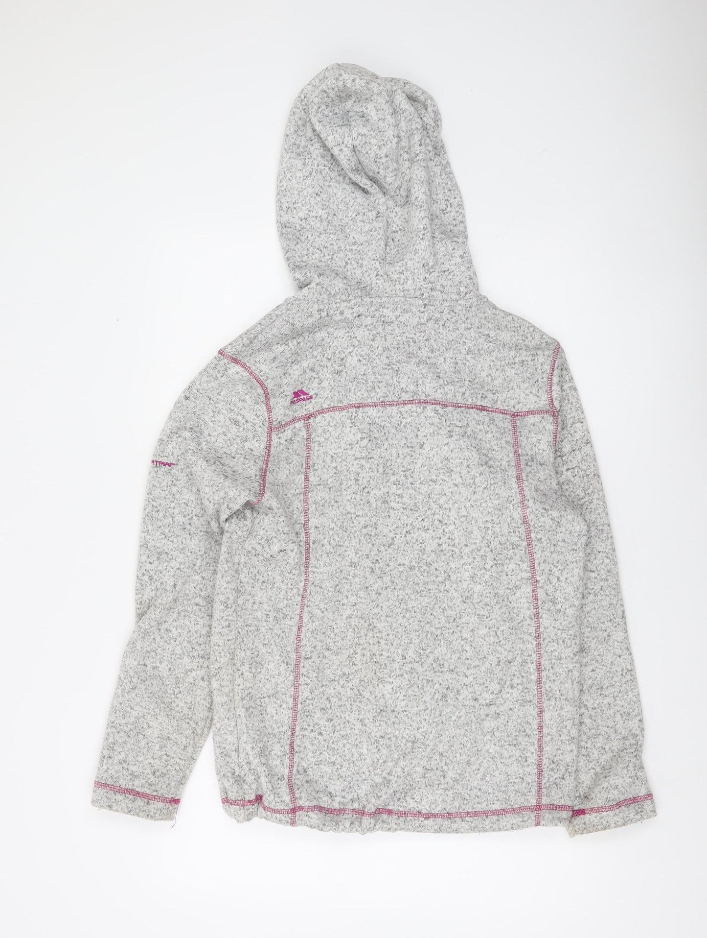 Trespass Women’s Grey Full Zip Hoodie Jacket UK 14 L Outdoor Hooded