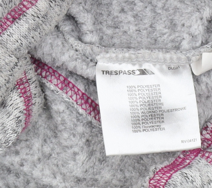Trespass Women’s Grey Full Zip Hoodie Jacket UK 14 L Outdoor Hooded