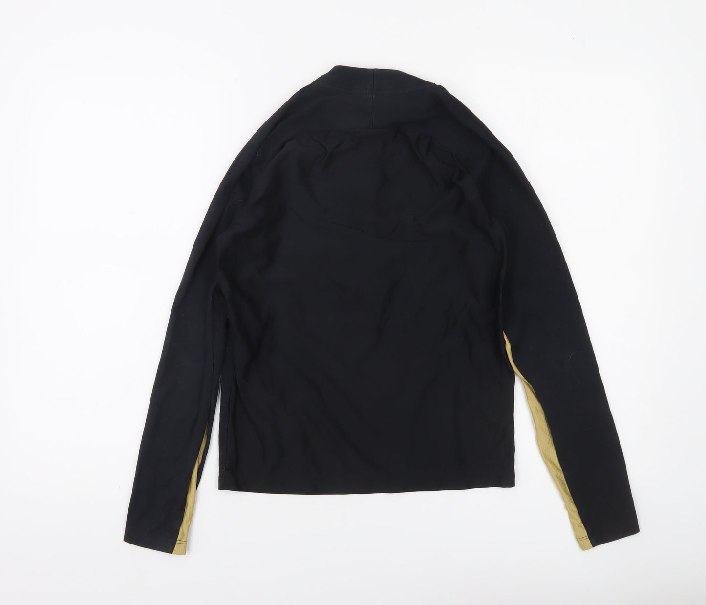 Nike Boys Black & Gold Long Sleeve Dri-FIT 1/4 Zip Activewear Top 11-12Y