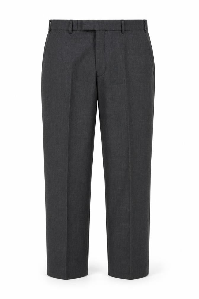 Front view of Dunnes Men's Grey Dress Pants 38in Waist 29in Leg Regular Fit
