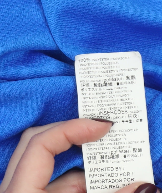 Puma Boys Blue 13-14Y Long Sleeve 1/4 Zip Sports Top