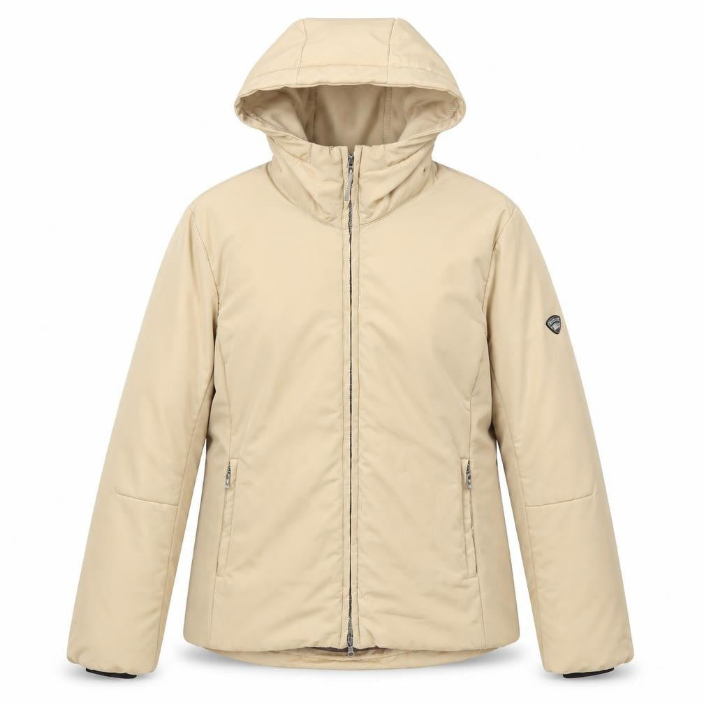 Post Card Womens Beige Size 12 Hooded Puffer Jacket Winter Coat
