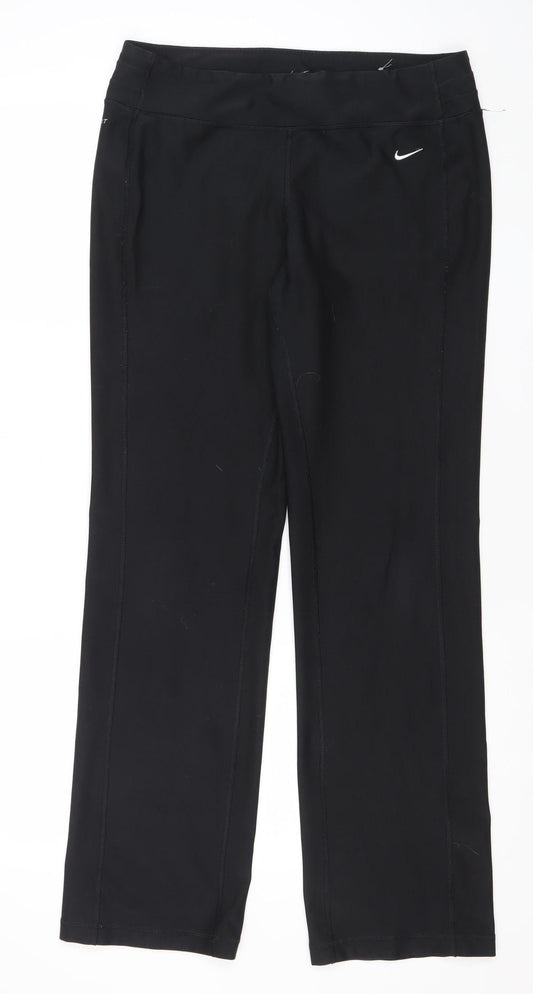 Nike Womens Black Dri-Fit Leggings Medium Slim Fit Activewear