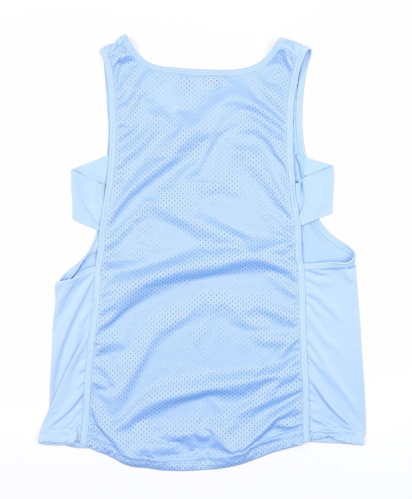 Bershka Womens Blue Activewear Tank Top Size 8 Regular Fit