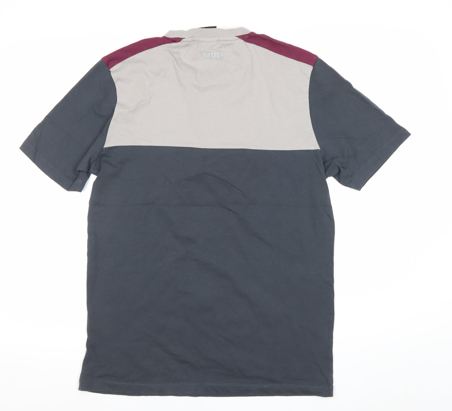 Diesel Men's Multicolour Cotton T-Shirt Medium Crew Neck Logo