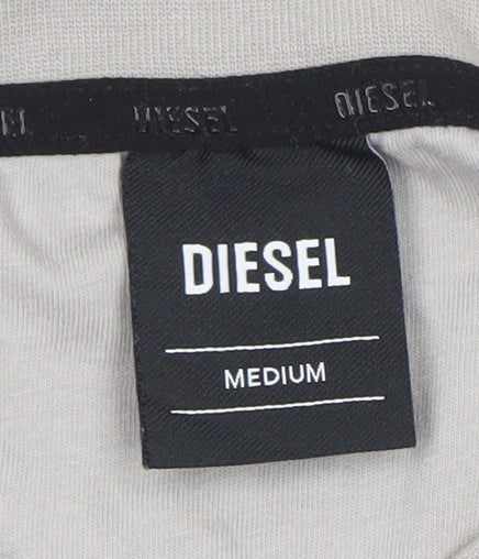 Diesel Men's Multicolour Cotton T-Shirt Medium Crew Neck Logo