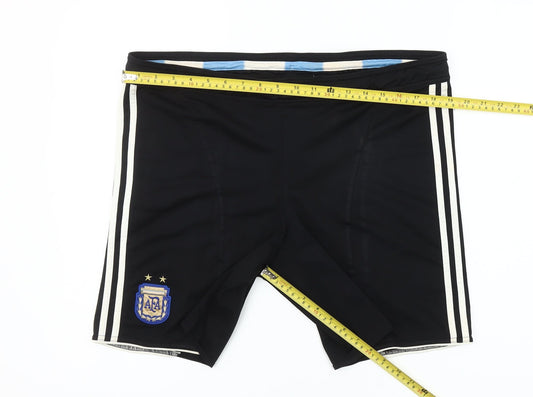 Adidas Mens Black M Compression Football Shorts Argentina AFA