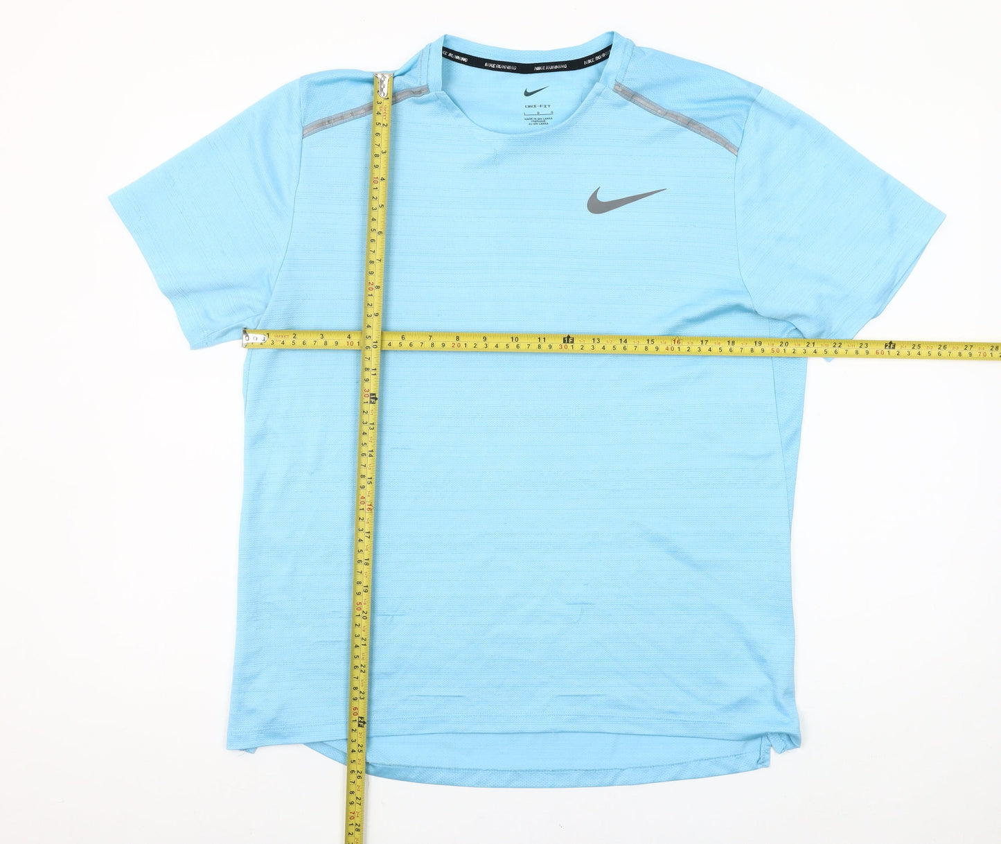 Nike Men's Blue Dri-Fit Running Sports T-Shirt Size L