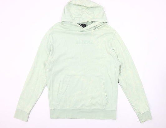 Nike Men’s Green Pullover Hoodie M Regular Fit Long Sleeve