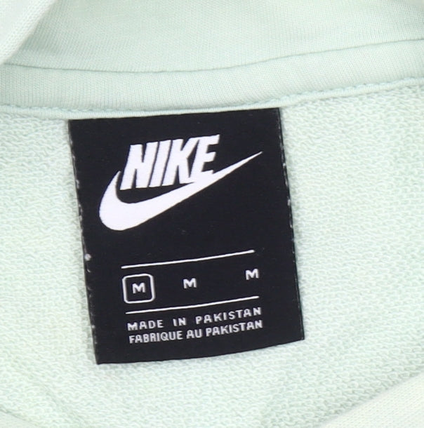 Nike Men’s Green Pullover Hoodie M Regular Fit Long Sleeve