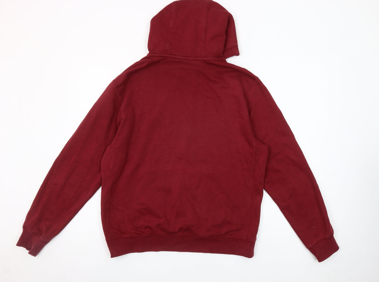 Nike Men's Red Pullover Hoodie Medium Logo Sportswear