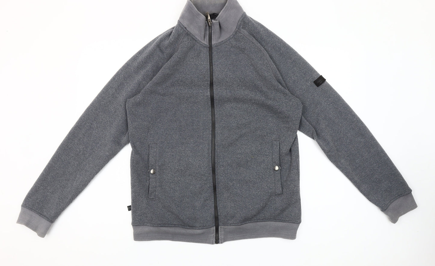Regatta Men’s Grey Full Zip Fleece Sweatshirt Size M Outdoor Hiking