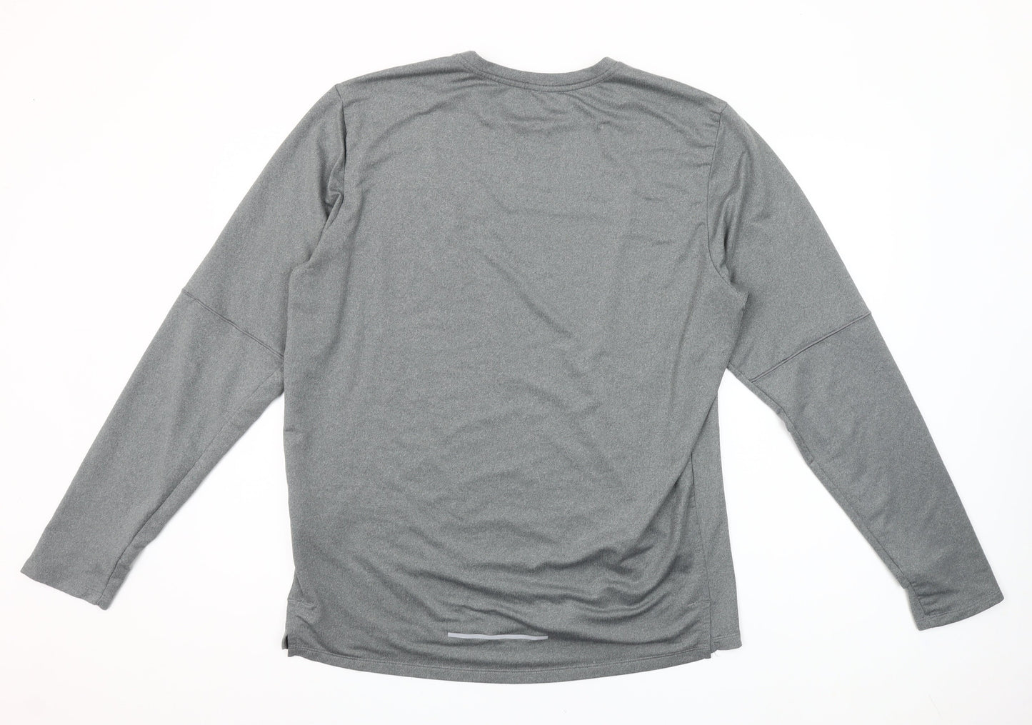 Nike Men’s Grey Dri-Fit Running Long Sleeve T-Shirt Size L