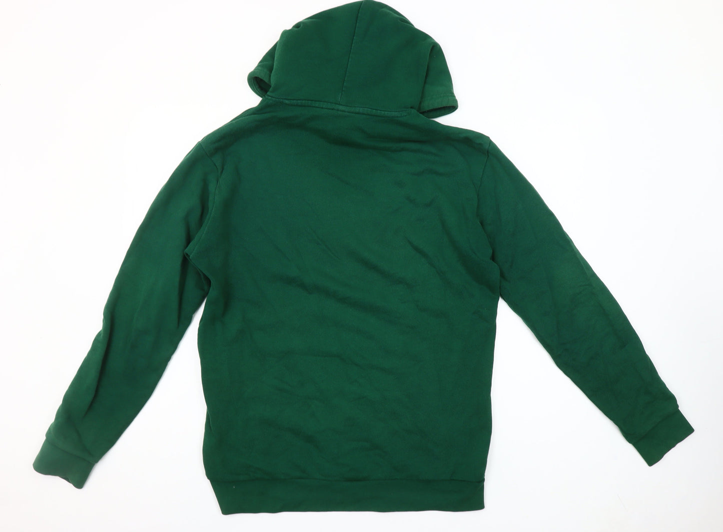 Adidas Men's Green Pullover Hoodie Medium Logo Sweatshirt