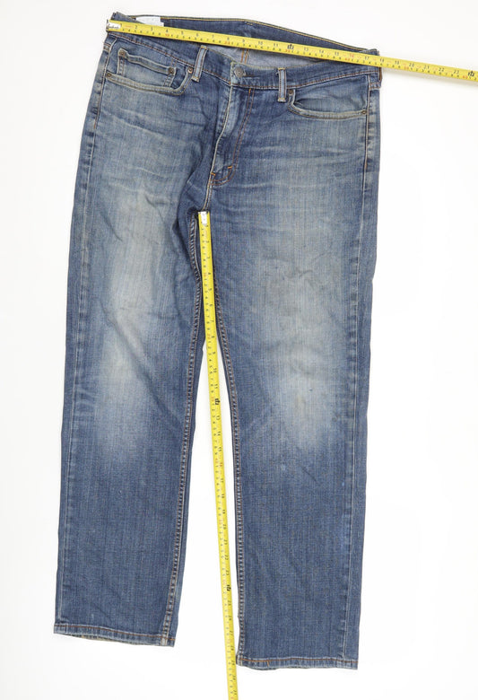 Levi's Men's Blue Straight Leg Jeans W36 L30 Regular Fit Denim