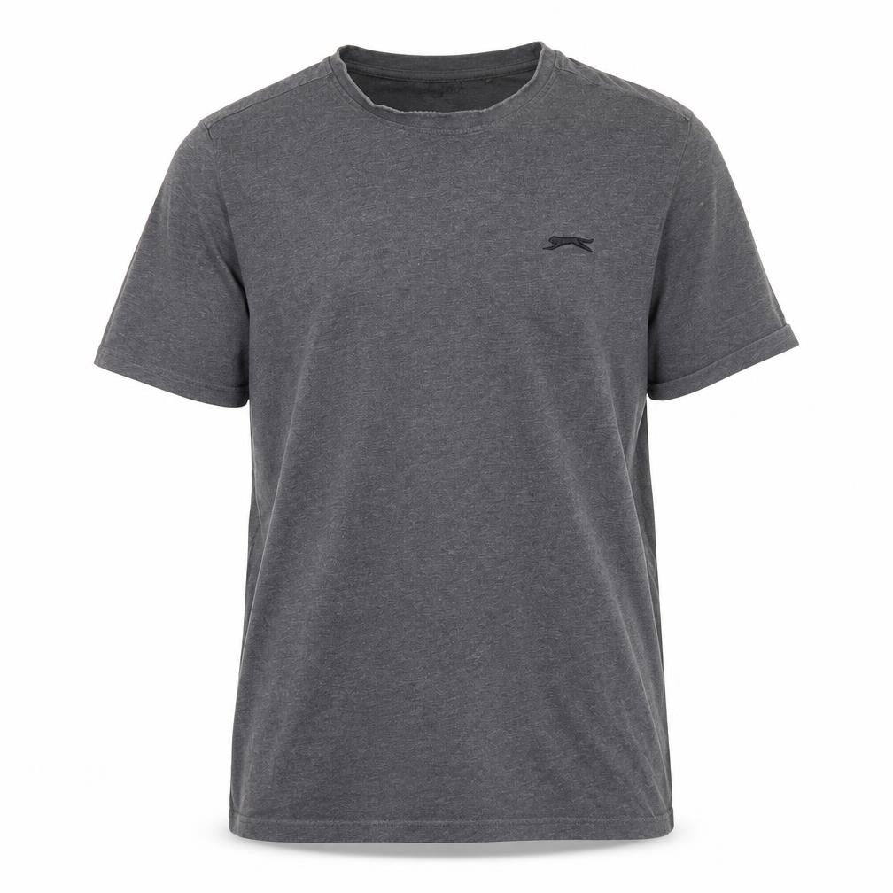 Slazenger Men’s Grey L Crew Neck Short Sleeve Cotton T-Shirt