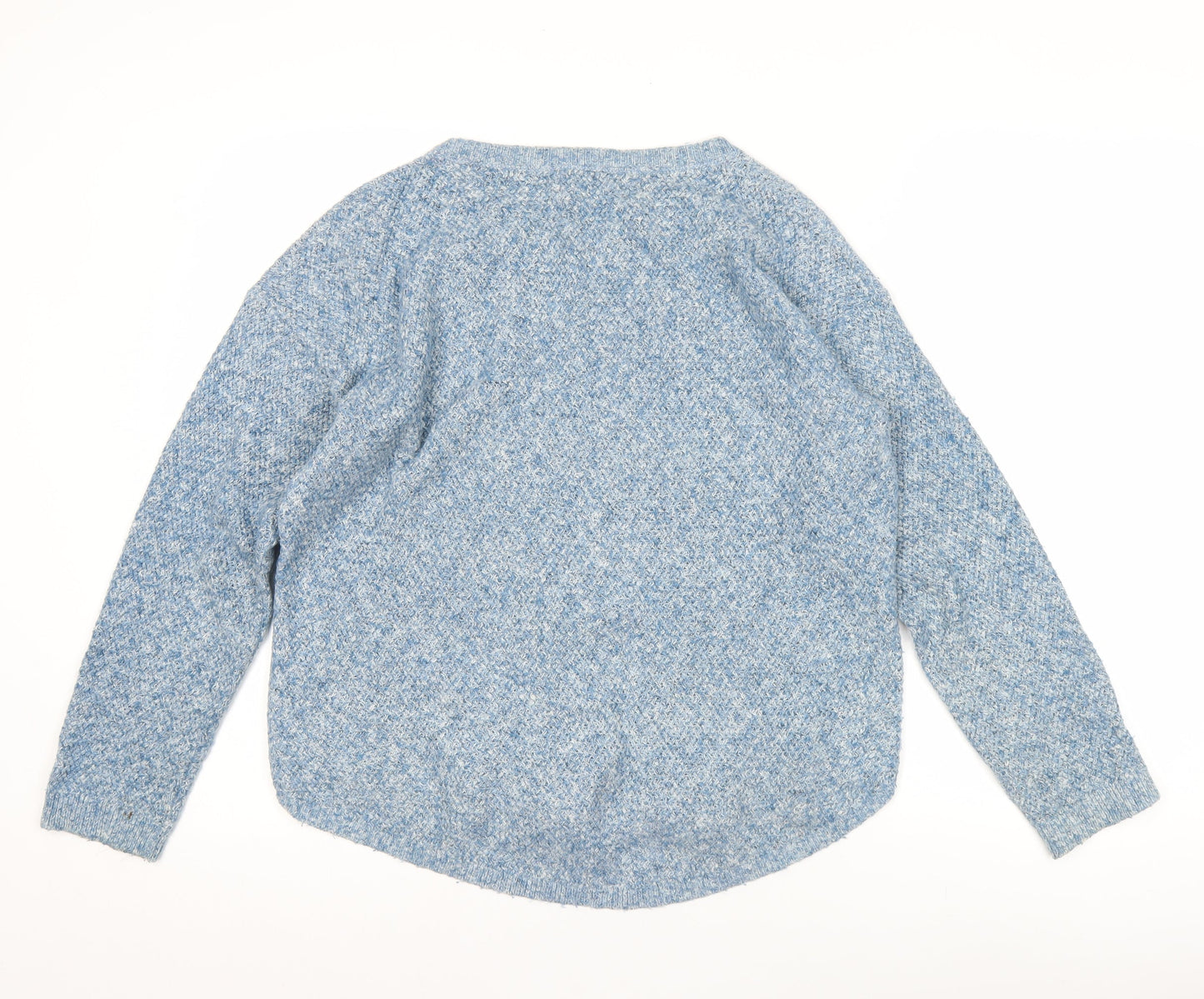Fat Face Women’s Blue Crew Neck Long Sleeve Cotton Jumper UK 12