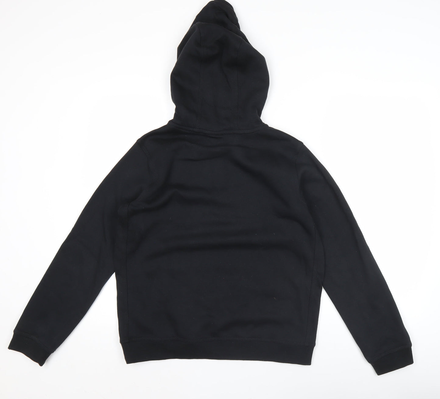 Nike Boys Black XL Pullover Hoodie with Logo, Cotton Blend