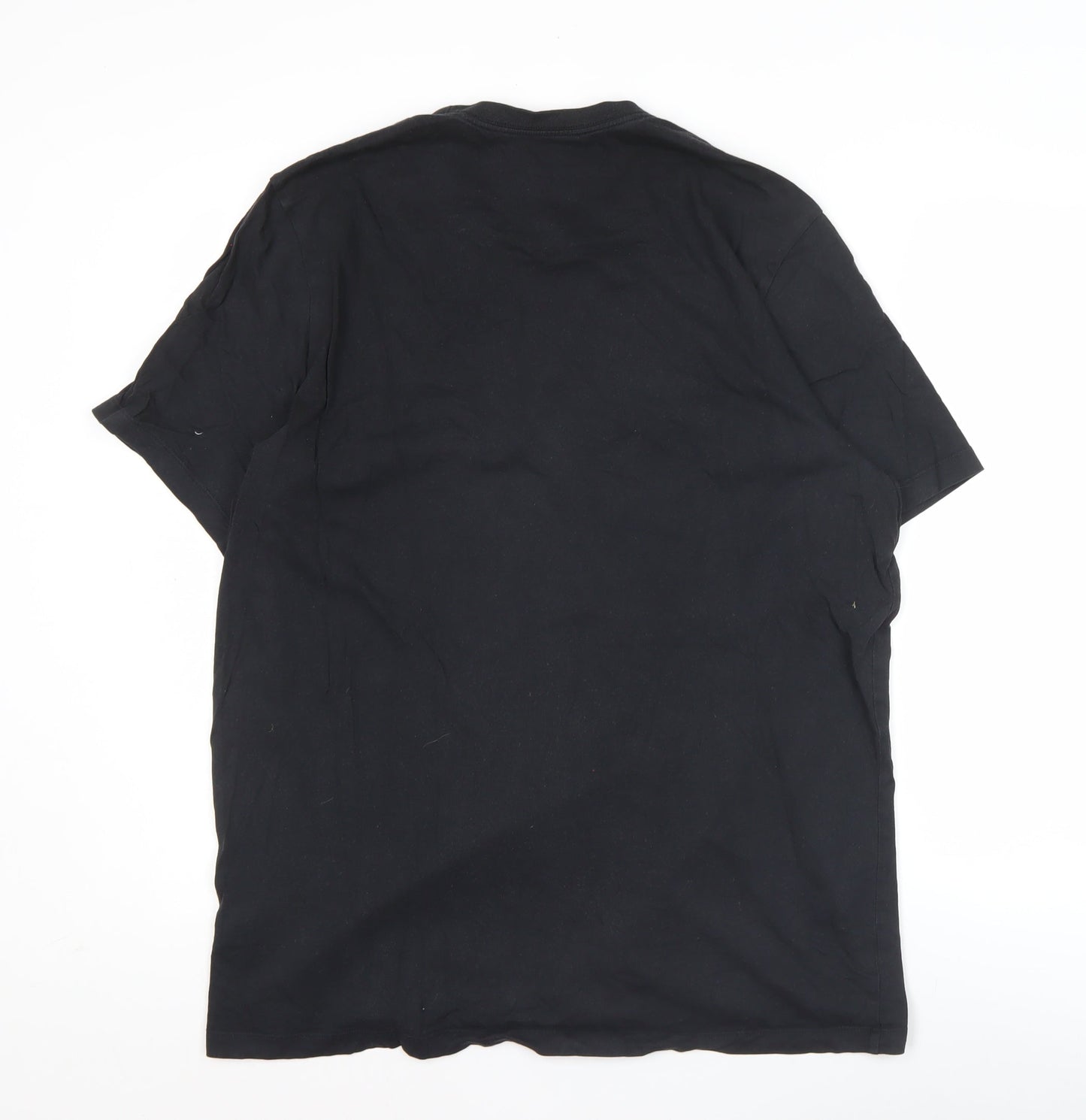 Nike Men's Black XL Short Sleeve Crew Neck Cotton T-Shirt