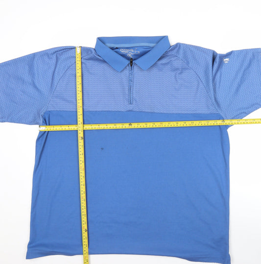Pádraig Harrington Mens Blue 2XL Golf Polo Shirt Short Sleeve