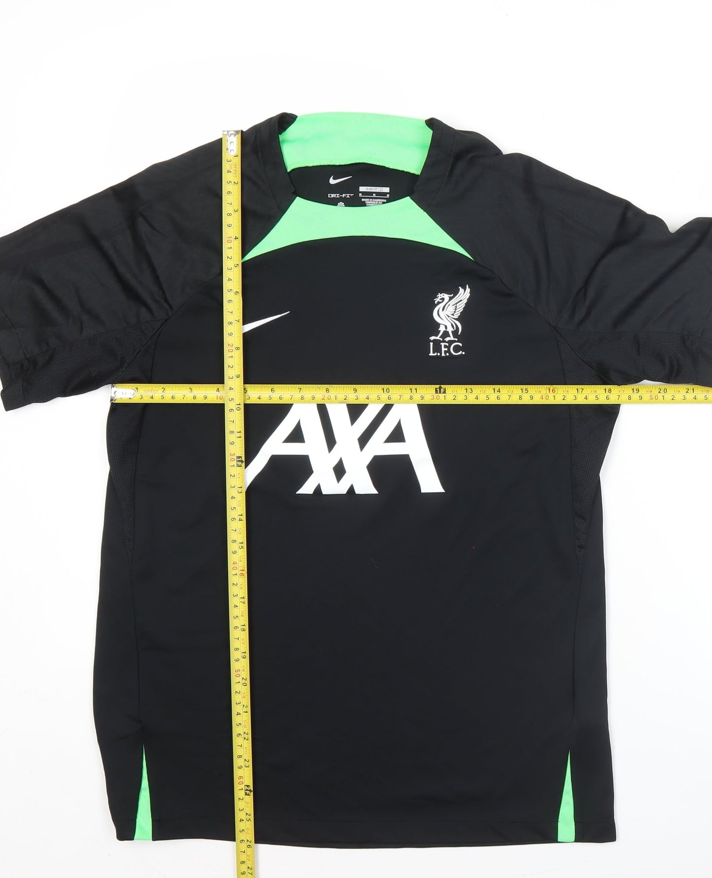 Nike Liverpool FC Men Black M Slim Fit Football Training Jersey