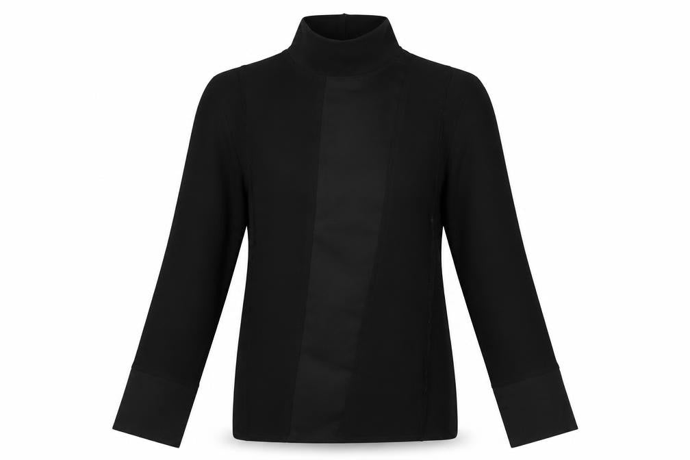 Zara Women’s Black Mock Neck Long Sleeve Blouse Size S