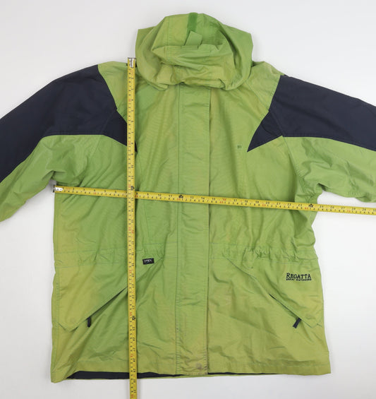 Regatta Men’s Green Waterproof Hiking Jacket Size L Outdoor Rain Coat