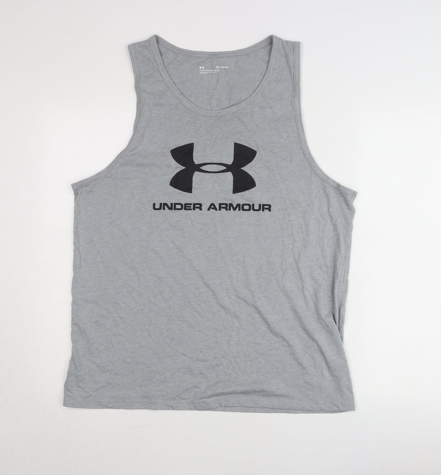 Under Armour Men’s Grey XL Sleeveless Sports T-Shirt Gym Top