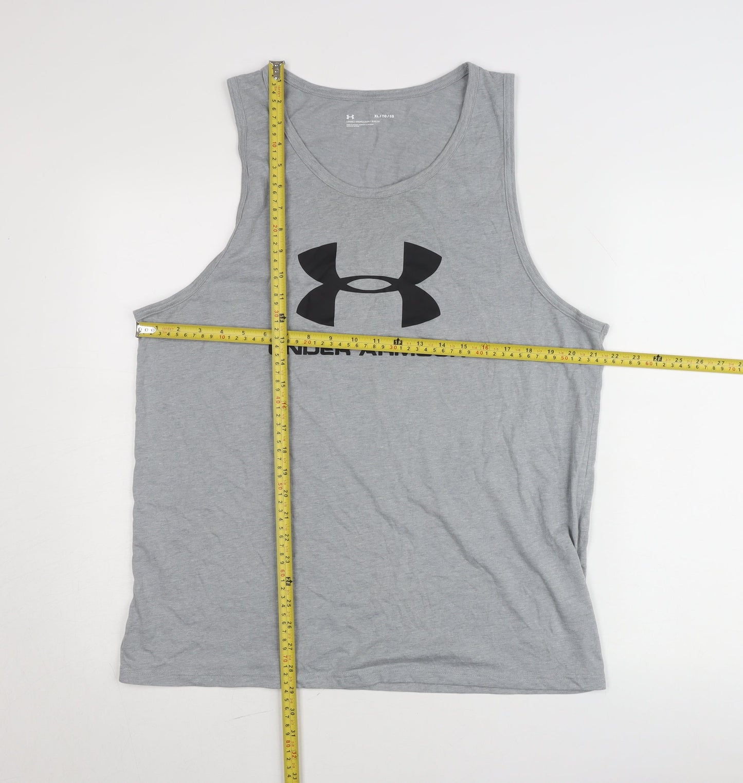 Under Armour Men’s Grey XL Sleeveless Sports T-Shirt Gym Top