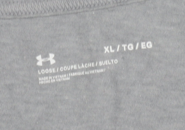 Under Armour Men’s Grey XL Sleeveless Sports T-Shirt Gym Top