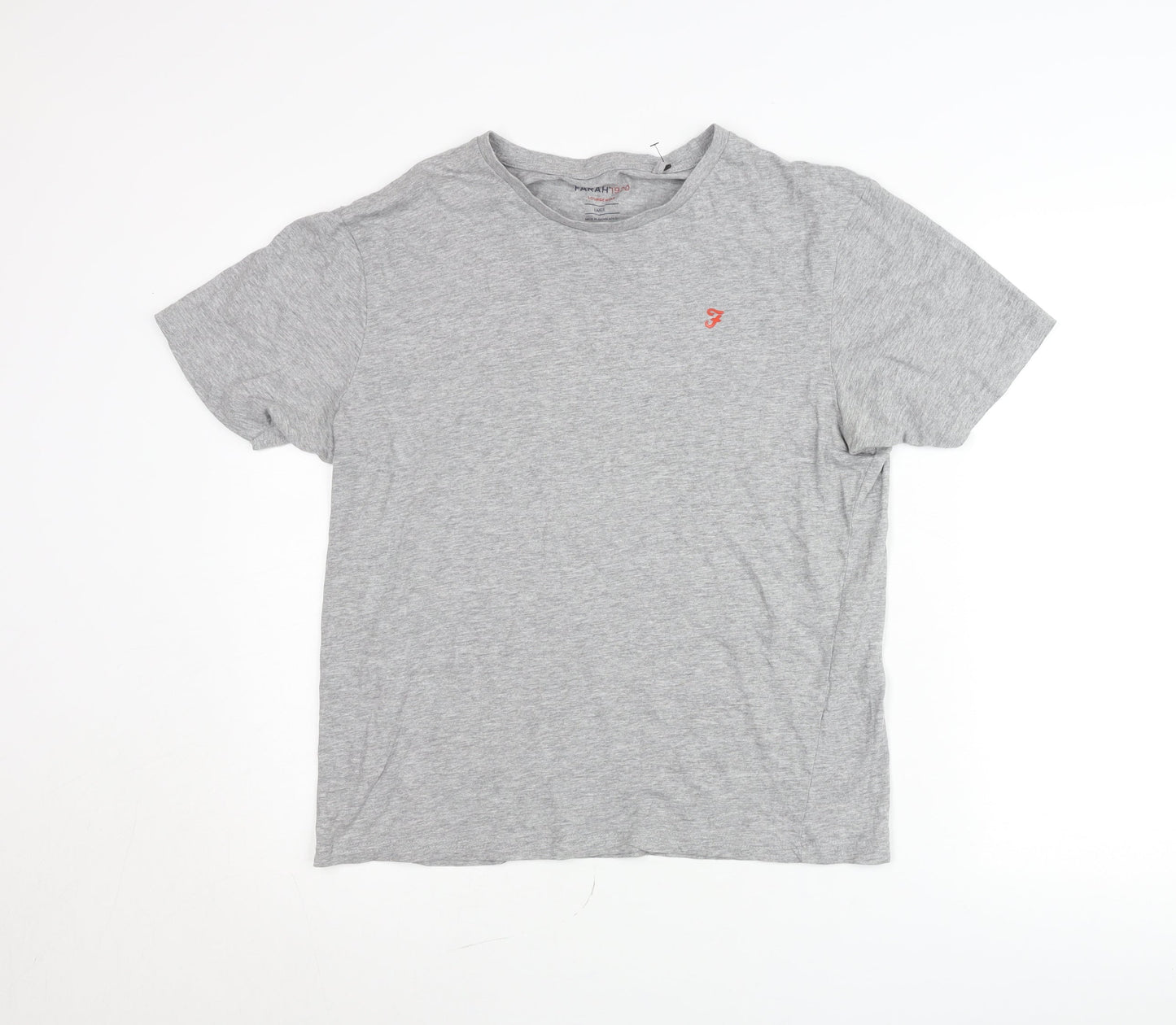 Mens UK Size L Farah Grey  Cotton Blend T-Shirt