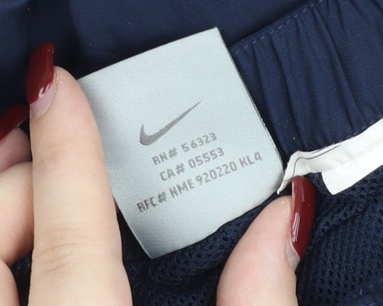 Nike Womens Blue Jogger Trousers Size S Elastic Waist Sportswear