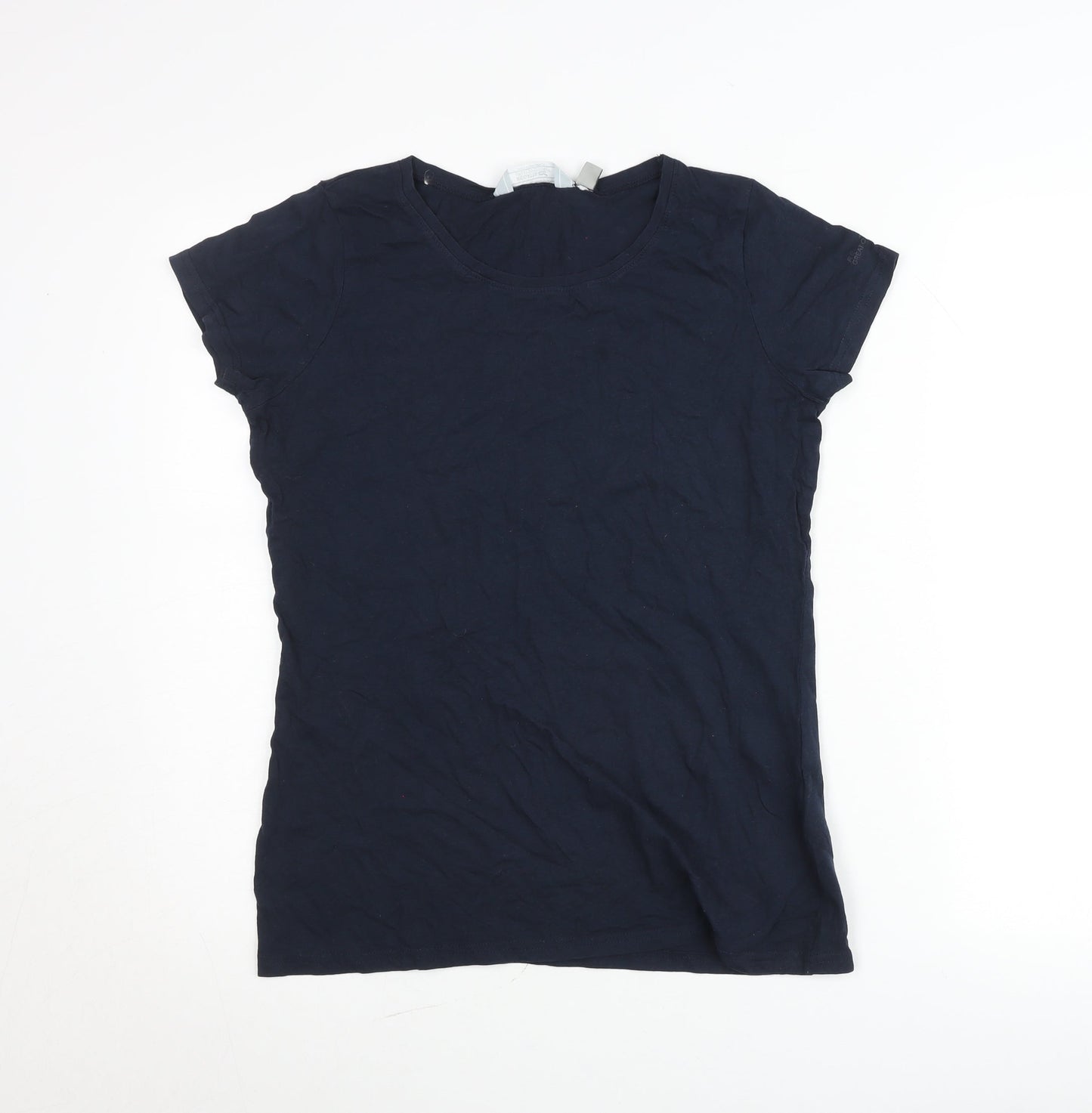 Regatta Womens Blue Cotton Crew Neck Short Sleeve T-Shirt UK 14