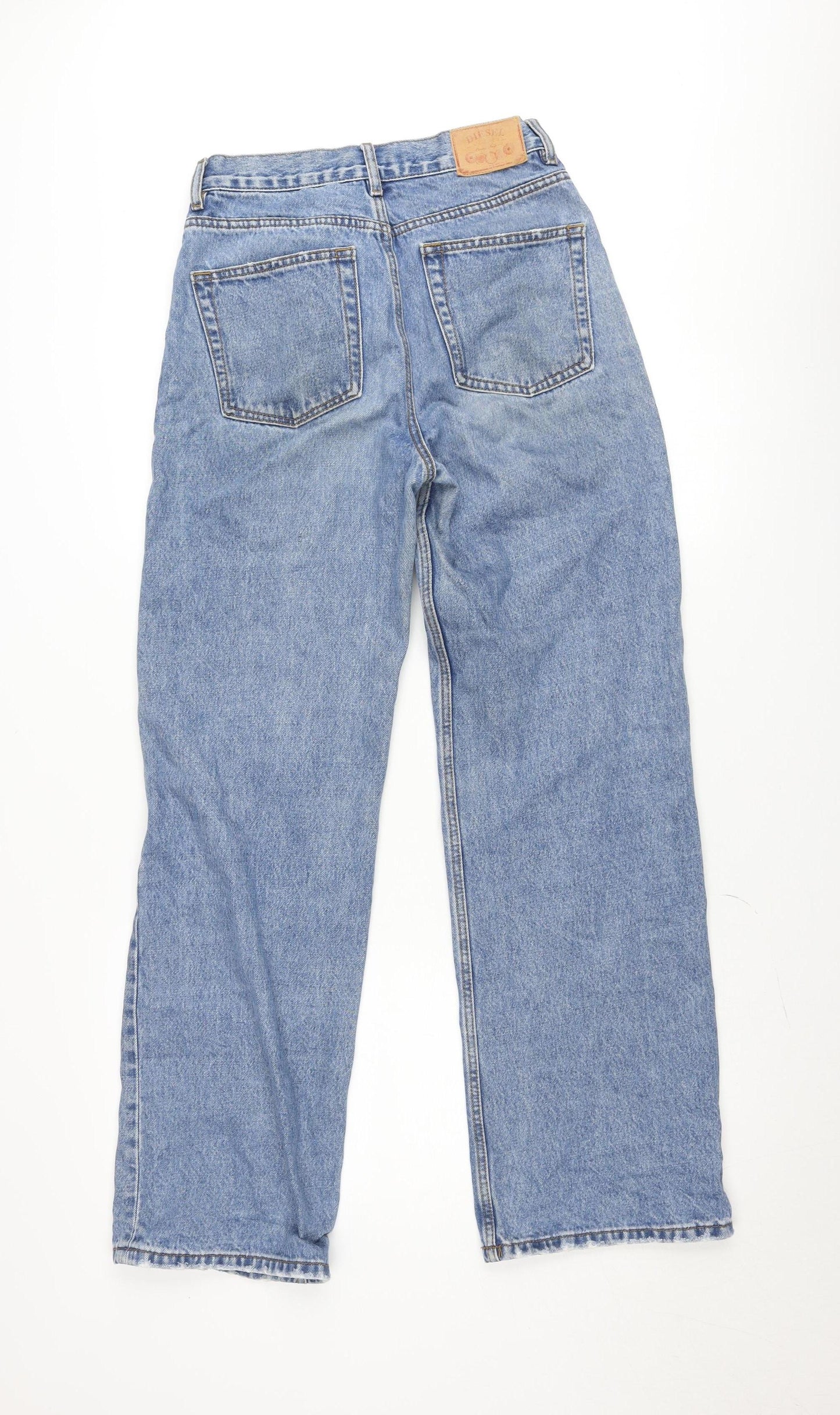 Diesel Womens Blue Straight Leg Jeans Size 8 Short 100% Cotton