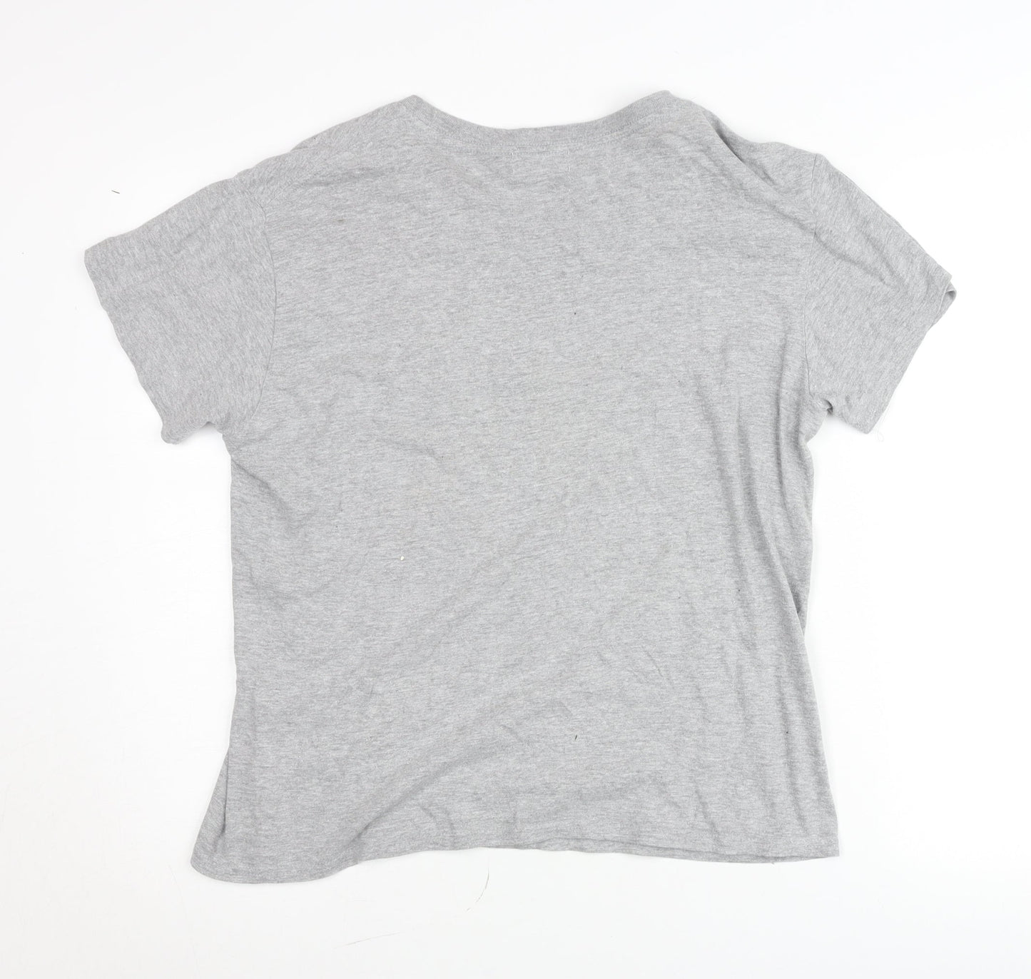 boohooMAN Men's Grey Crew Neck Short Sleeve T-Shirt Size M