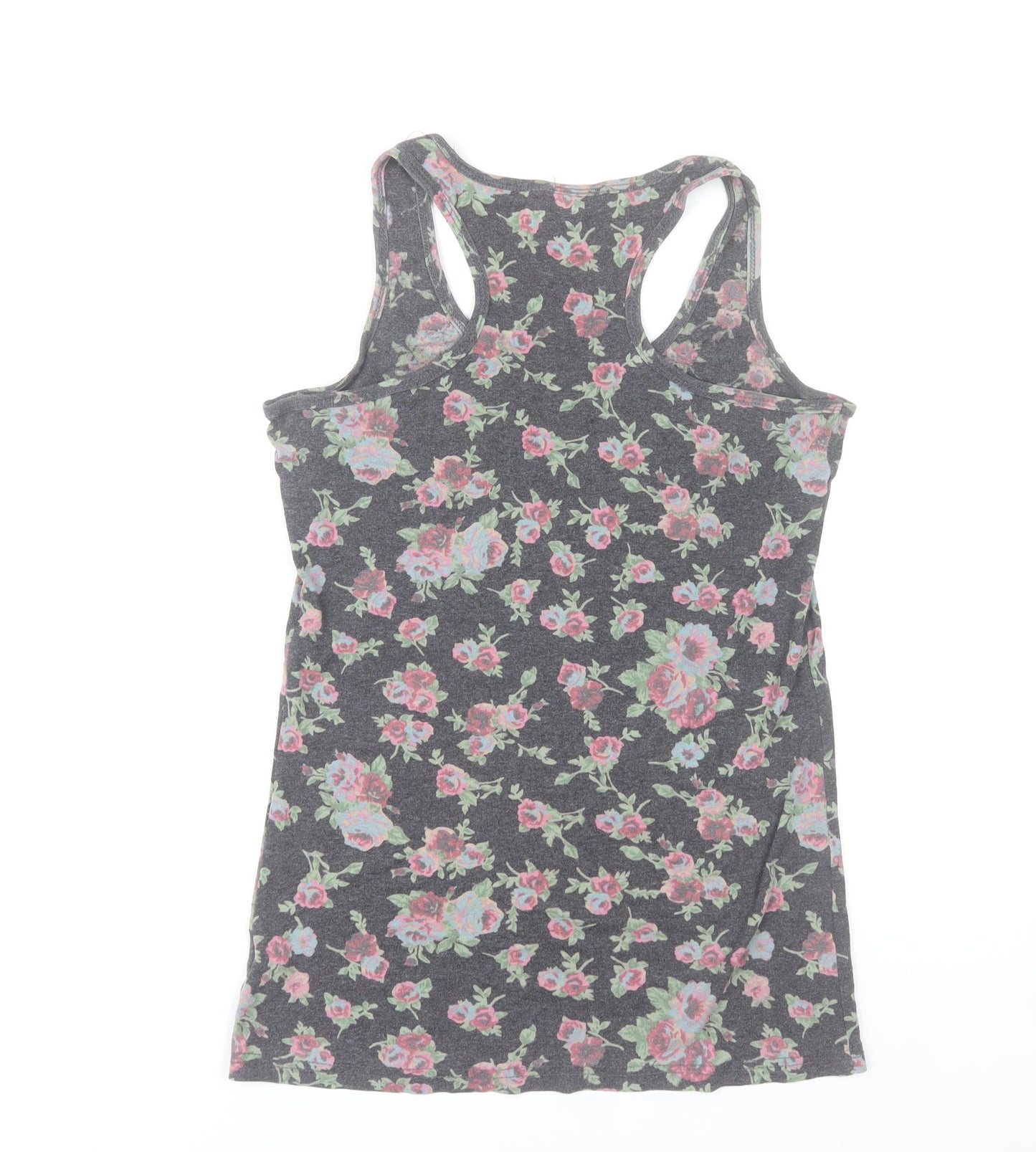 St. Bernard for Dunnes Womens Floral Tank Top Size 12 Grey