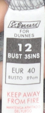St. Bernard for Dunnes Womens Floral Tank Top Size 12 Grey