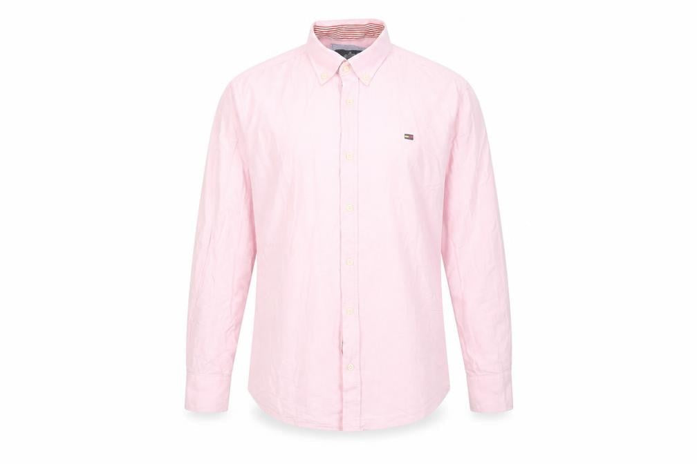 Lyon Becker Men’s Pink Small Button-Down Long Sleeve Dress Shirt