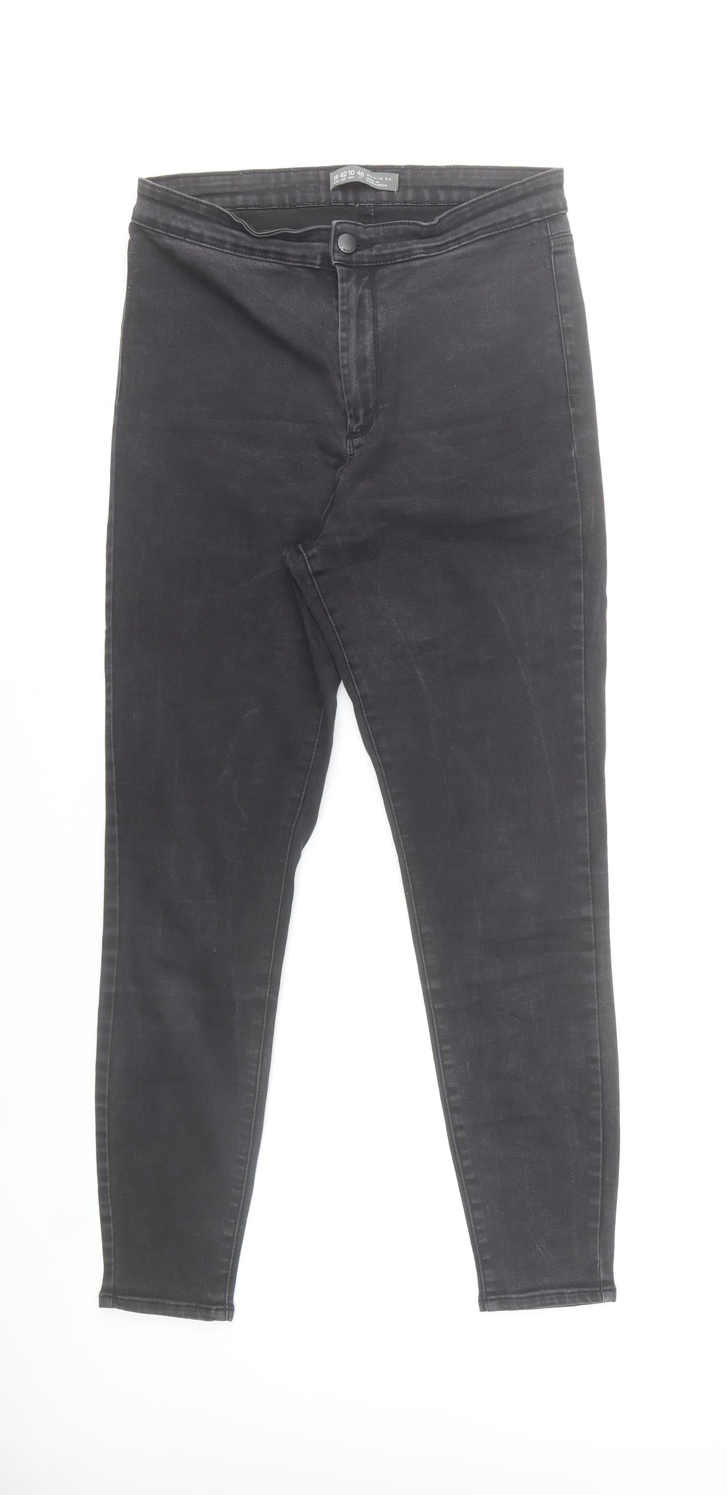 Denim Co. Women's Black Skinny Jeans Size 14 Slim Fit