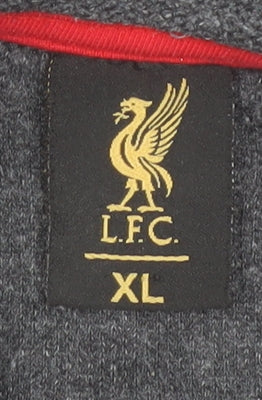 LFC Men’s Grey XL Polo Shirt Cotton Blend Short Sleeve Casual