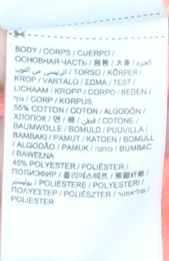 Superdry Womens Coral Pink Full Zip Hoodie XS UK 8 Cotton Blend