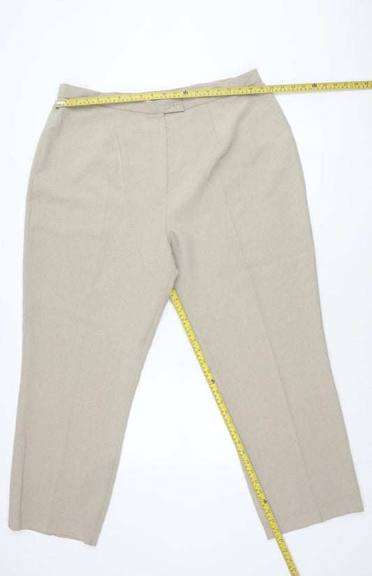 Berkertex Women’s Beige Size 22 Straight Leg Dress Pants
