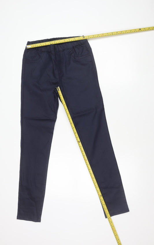 Next Girls Blue Skinny Jeans Age 12 Years Slim Fit Stretch Cotton