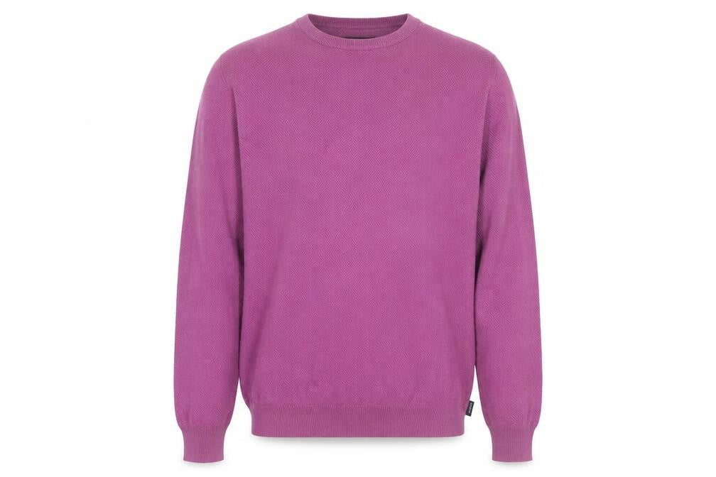 Tricot Denim Men’s Purple Cotton Crew Neck Jumper L