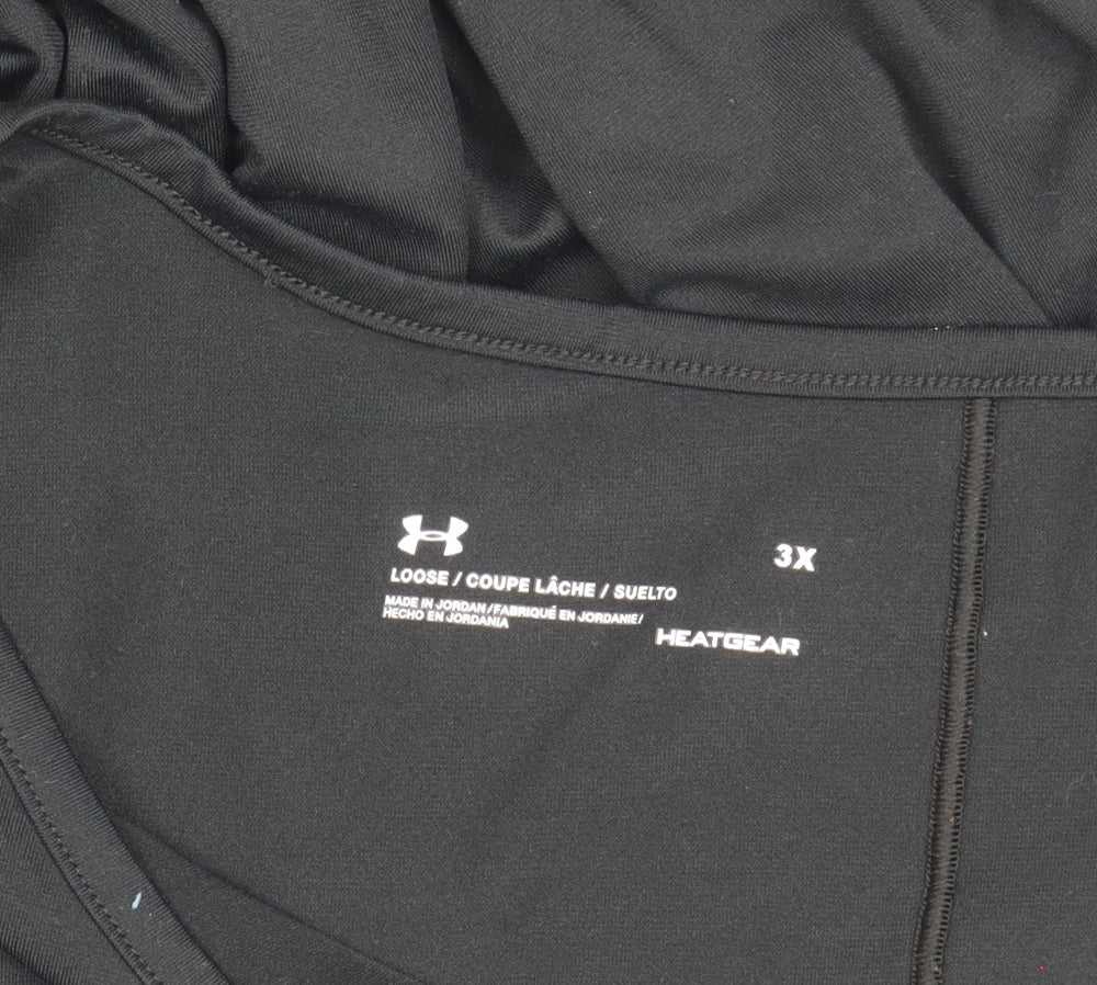 Under Armour Men’s Black 3XL HeatGear T-Shirt Loose Fit