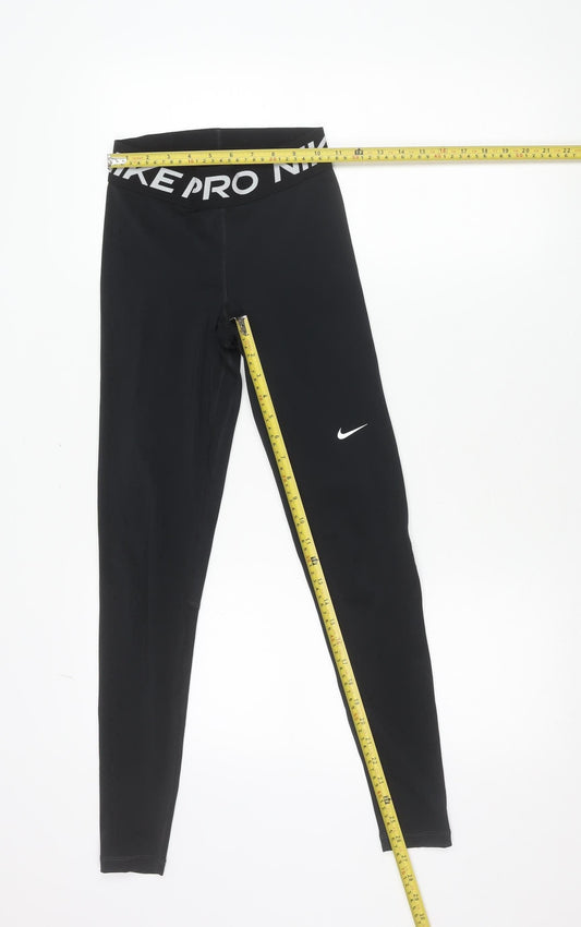 Nike Pro Black Womens XS Compression Leggings Gym Training Trousers
