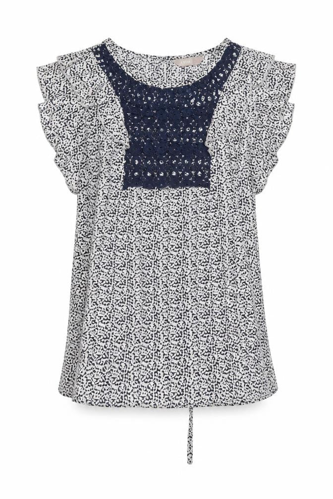 Awear Women's Multicoloured Animal Print Sleeveless Tunic Blouse Size 14