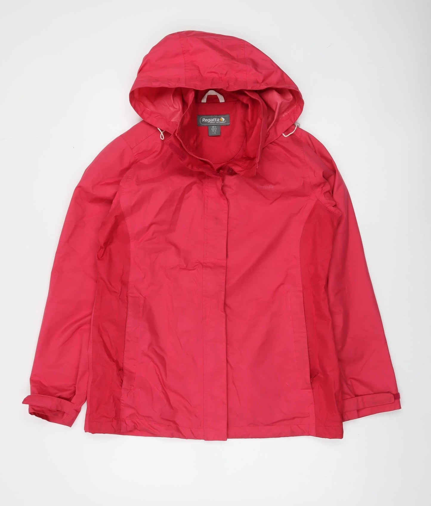 Regatta Women Pink Waterproof Hooded Rain Jacket Size 12
